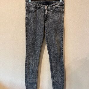 Women's acid wash jeans